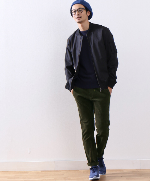 MYSELF ABAHOUSE（マイセルフアバハウス）の「ストレッチコールパンツ | マイセルフ（その他パンツ・メンズ・ネイビー/ベージュ/カーキ・LARGE/MEDIUM/SMALL）」の14枚目の写真