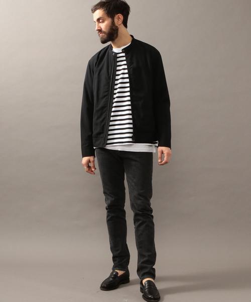 BEAUTY&YOUTH UNITED ARROWS（ビューティーアンドユースユナイテッドアローズ）の「BY T/W シングルライダース ◆（ブルゾン・メンズ・ブラック/ベージュ/オリーブ・LARGE/SMALL/X-LARGE/MEDIUM）」の9枚目の写真