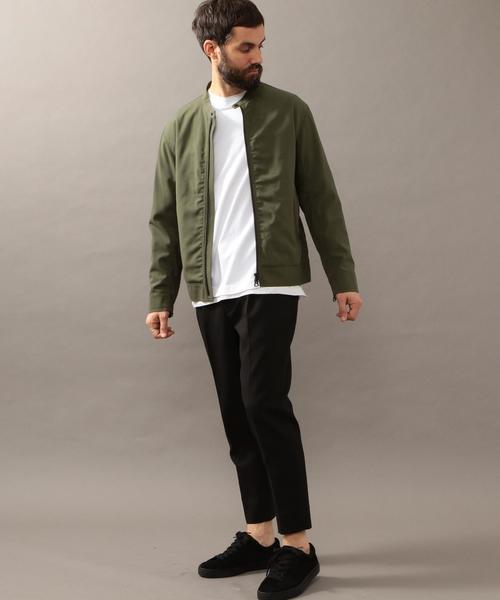 BEAUTY&YOUTH UNITED ARROWS（ビューティーアンドユースユナイテッドアローズ）の「BY T/W シングルライダース ◆（ブルゾン・メンズ・ブラック/ベージュ/オリーブ・LARGE/SMALL/X-LARGE/MEDIUM）」の4枚目の写真