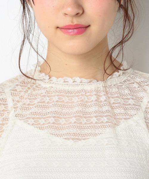 Another Edition（アナザーエディション）の「レースハイネックブラウス◆（シャツ/ブラウス・レディース・ホワイト・FREE）」の6枚目の写真