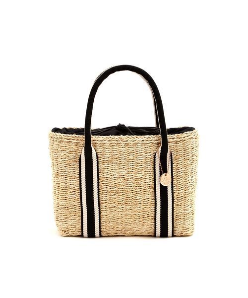 N.（N. Natural Beauty Basic）（エヌエヌナチュラルビューティーベーシック）の「【and GIRL 4月号掲載】《Limp》スクエアメイズトートバッグ（トートバッグ・レディース・ブラック系その他/ネイビー・ﾌﾘ-）」の6枚目の写真