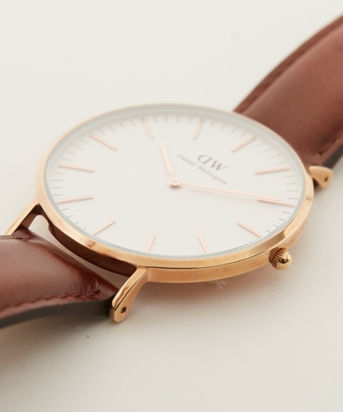 Daniel Wellington（ダニエルウェリントン）の「Daniel Wellington ダニエル・ウェリントン / Classuc St Andrews (St Mawes) 40MM クォーツ レザーバンド DW00100006(0106DW)（アナログ腕時計・メンズ・ブラウン・FREE）」の7枚目の写真