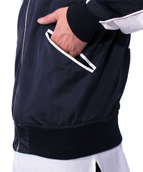 ８(eight)（エイト）の「タイガー 虎 スカジャン サテン 刺繍（スカジャン・メンズ・ピンク/ネイビー/グレー/ブルー/カーキ/ブラック・MEDIUM/LARGE/X-LARGE）」の20枚目の写真