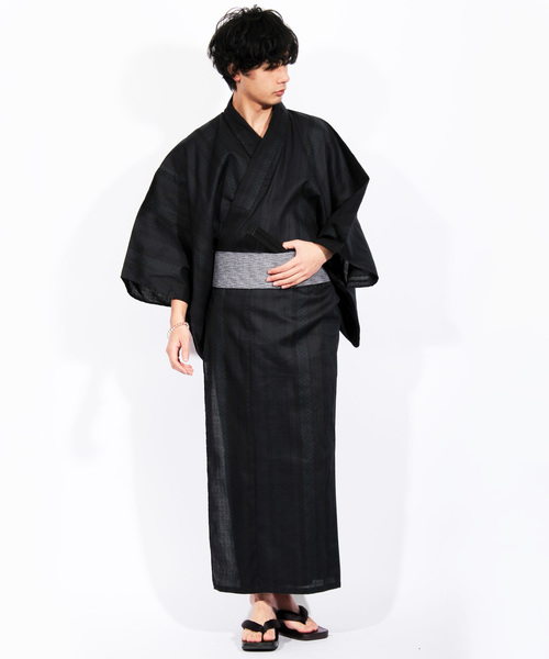 8(eight)(エイト)の「浴衣3点セット 帯 下駄 セット(浴衣・メンズ・A/C/D/E/B/F/H/J/L/K/G/I・LARGE/MEDIUM/X-LARGE)」の3枚目の写真