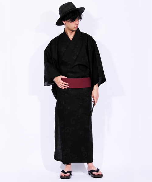 8(eight)(エイト)の「浴衣3点セット 帯 下駄 セット(浴衣・メンズ・A/C/D/E/B/F/H/J/L/K/G/I・LARGE/MEDIUM/X-LARGE)」の9枚目の写真