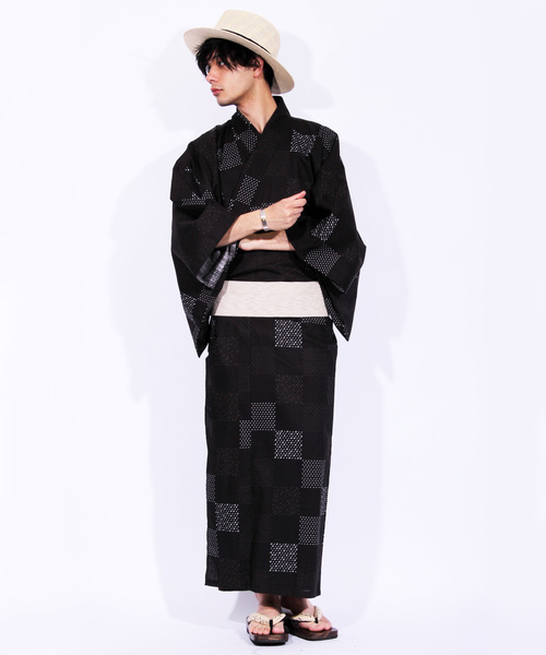 8(eight)(エイト)の「浴衣3点セット 帯 下駄 セット(浴衣・メンズ・A/C/D/E/B/F/H/J/L/K/G/I・LARGE/MEDIUM/X-LARGE)」の12枚目の写真