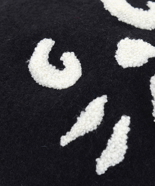 にゃー（ニャー）の「アップにゃーベレー（ハンチング/ベレー帽・レディース・ブラック・FREE）」の2枚目の写真