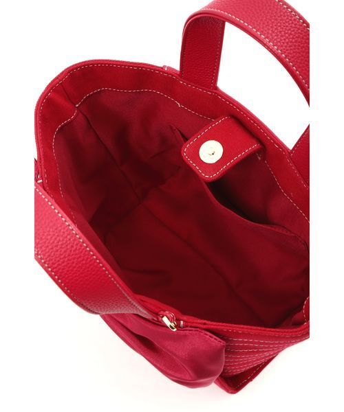 JILL by JILL STUART（ジルバイジルスチュアート）の「MASSIVE RIBBON TOTE BAG（SMALL）（トートバッグ・レディース・ライトピンク/レッド/ブラック系その他・ﾌﾘ-）」の13枚目の写真