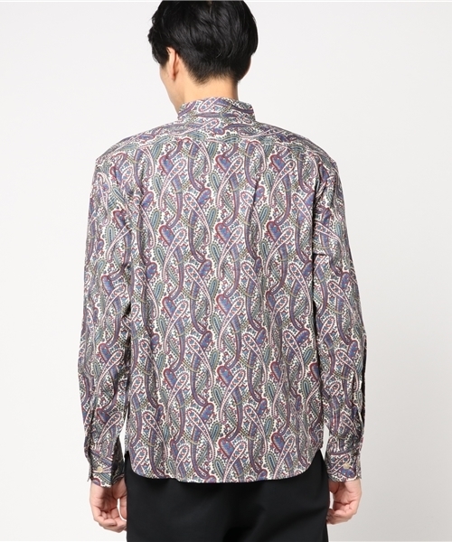 CALEE（キャリー）の「STAND COLLAR L/S PAISLEY SHIRT