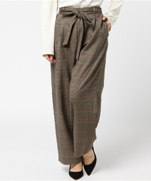 niko and...(ニコアンド)の「TRチェックリボンコクーンパンツ(その他パンツ・レディース・チャコール/ブラック/ブラウン/ベージュ・3/4)」の17枚目の写真