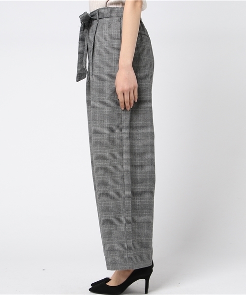 niko and...(ニコアンド)の「TRチェックリボンコクーンパンツ(その他パンツ・レディース・チャコール/ブラック/ブラウン/ベージュ・3/4)」の6枚目の写真