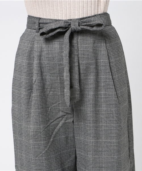 niko and...(ニコアンド)の「TRチェックリボンコクーンパンツ(その他パンツ・レディース・チャコール/ブラック/ブラウン/ベージュ・3/4)」の13枚目の写真