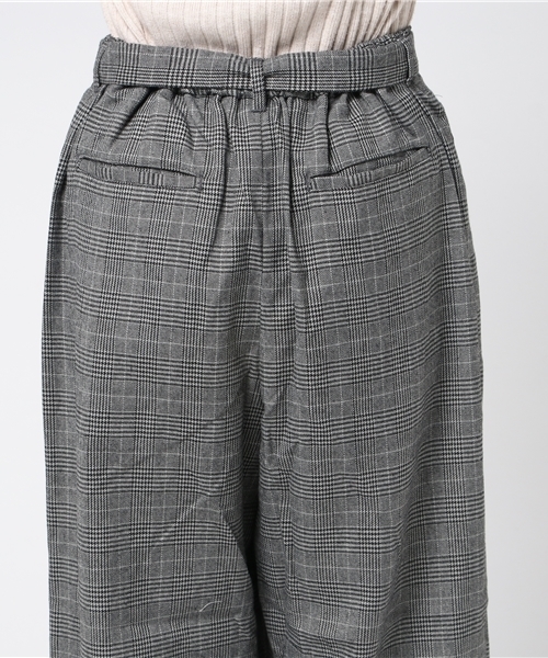 niko and...(ニコアンド)の「TRチェックリボンコクーンパンツ(その他パンツ・レディース・チャコール/ブラック/ブラウン/ベージュ・3/4)」の9枚目の写真