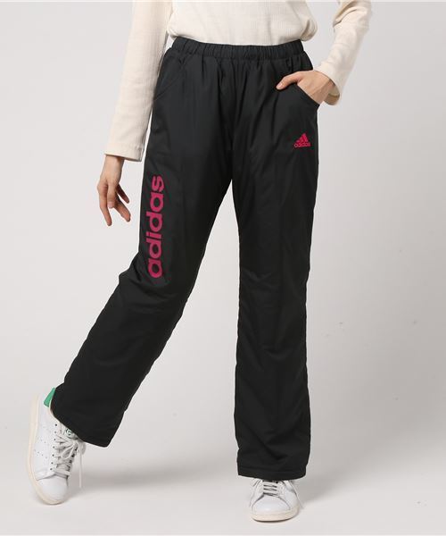adidas（アディダス）の「中綿パンツ W Team 中綿入り ｳｲﾝﾄﾞ ﾊﾟﾝﾂ