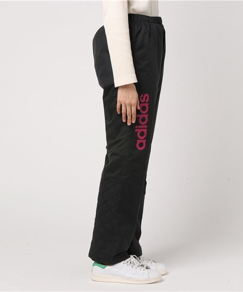 adidas（アディダス）の「中綿パンツ W Team 中綿入り ｳｲﾝﾄﾞ ﾊﾟﾝﾂ