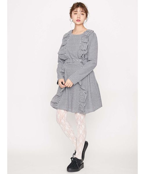 Merry Jenny メリージェニー の ギンガムフリルミニワンピース ワンピース Wear