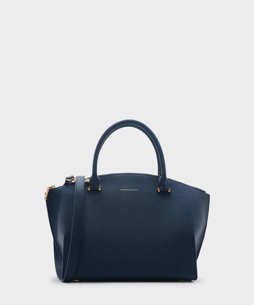 カーブジップハンドバッグ / CURVED ZIP HANDBAG（ハンドバッグ