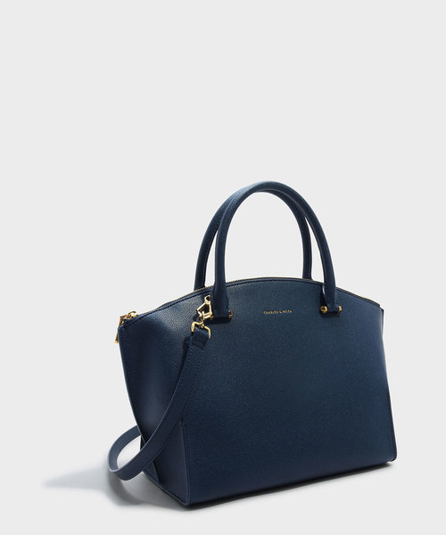 ノーブランド　ネイビーハンドバッグ 春夏 ネオプレントートバッグ 通販【フランスブランドSKIMP】