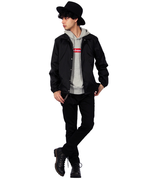 ８(eight)（エイト）の「ナイロン コーチジャケット（ナイロンジャケット・メンズ・ブラック/ネイビー/ワイン/カーキ・SMALL/MEDIUM/LARGE）」の19枚目の写真