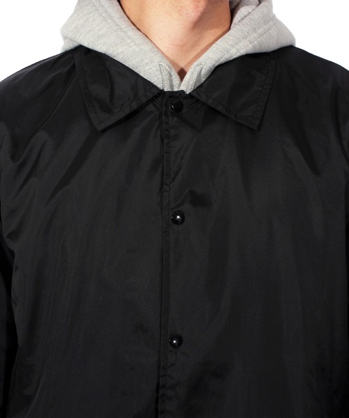 ８(eight)（エイト）の「ナイロン コーチジャケット（ナイロンジャケット・メンズ・ブラック/ネイビー/ワイン/カーキ・SMALL/MEDIUM/LARGE）」の5枚目の写真