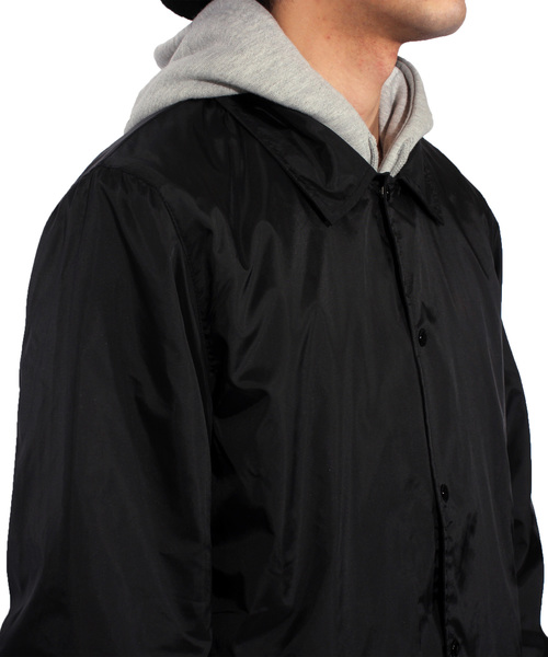 ８(eight)（エイト）の「ナイロン コーチジャケット（ナイロンジャケット・メンズ・ブラック/ネイビー/ワイン/カーキ・SMALL/MEDIUM/LARGE）」の8枚目の写真