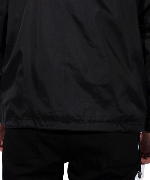 ８(eight)（エイト）の「ナイロン コーチジャケット（ナイロンジャケット・メンズ・ブラック/ネイビー/ワイン/カーキ・SMALL/MEDIUM/LARGE）」の9枚目の写真