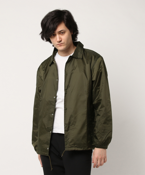 ８(eight)（エイト）の「ナイロン コーチジャケット（ナイロンジャケット・メンズ・ブラック/ネイビー/ワイン/カーキ・SMALL/MEDIUM/LARGE）」の7枚目の写真