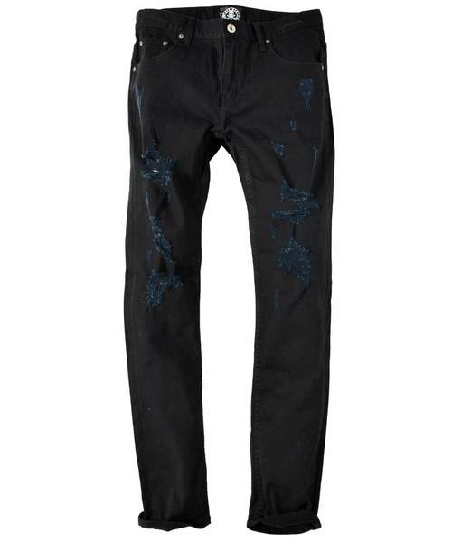 JOKER(ジョーカー)の「ダメージ加工スリムシルエットストレッチデニムパンツ ジーパン(デニムパンツ・メンズ・ホワイト/ブラック/グレー/インディゴブルー・L/M/S/XL)」の12枚目の写真