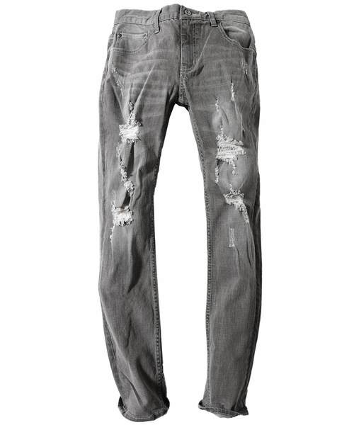 JOKER(ジョーカー)の「ダメージ加工スリムシルエットストレッチデニムパンツ ジーパン(デニムパンツ・メンズ・ホワイト/ブラック/グレー/インディゴブルー・L/M/S/XL)」の13枚目の写真