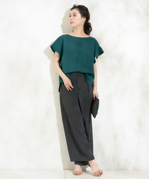 un dix cors | ドット柄アウトタックワイドパンツ(その他パンツ)