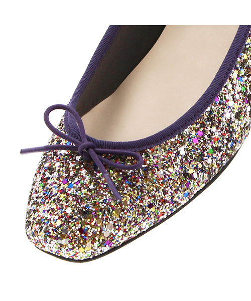 JELLY BEANS（ジェリービーンズ）の「スクエアトゥバレエ<ふわさら>(103-1370)JELLY BEANS(ジェリービーンズ)（バレエシューズ・レディース・ブラック/グリーン/パープル/マルチ/ブラウン系その他・22/22.5/23/23.5/24/24.5/25）」の16枚目の写真