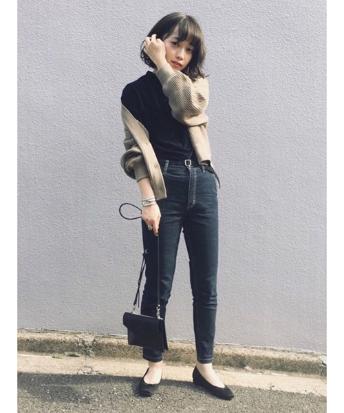 JELLY BEANS（ジェリービーンズ）の「スクエアトゥバレエ<ふわさら>(103-1370)JELLY BEANS(ジェリービーンズ)（バレエシューズ・レディース・ブラック/グリーン/パープル/マルチ/ブラウン系その他・22/22.5/23/23.5/24/24.5/25）」の18枚目の写真