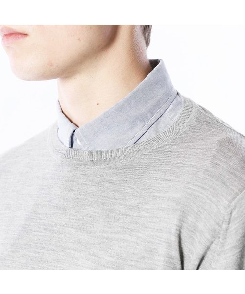 STAR ELBOW PATCH CREW NECK KNIT STAR ELBOW PATCH CREW NECK KNIT
