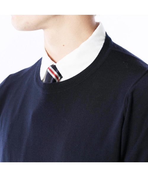 STAR ELBOW PATCH CREW NECK KNIT STAR ELBOW PATCH CREW NECK KNIT