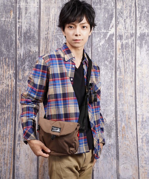 おしゃれスタ（オシャレスタ）の「Healthknit Product P-cakeフラップショルダー(LS)（ショルダーバッグ・メンズ・ライトグレー/ブラック/インディゴブルー/マスタード/ダークベージュ・FREE）」の11枚目の写真