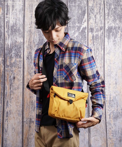 おしゃれスタ（オシャレスタ）の「Healthknit Product P-cakeフラップショルダー(LS)（ショルダーバッグ・メンズ・ライトグレー/ブラック/インディゴブルー/マスタード/ダークベージュ・FREE）」の9枚目の写真