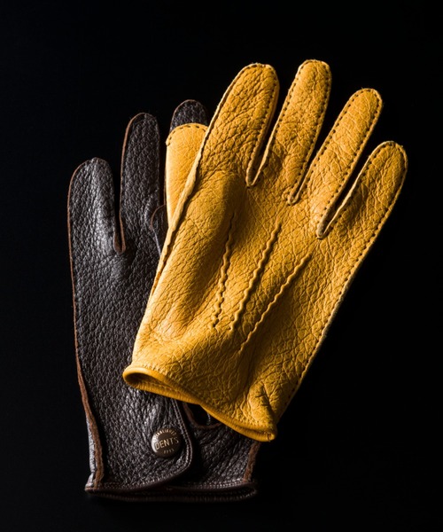 DENTS（デンツ）の「【ビームスの百名品】DENTS / アンライニング ペッカリーレザー グローブ（手袋・メンズ・ブラック/ブラウン/ライトブラウン・7.5inch/8inch/7inch）」の3枚目の写真