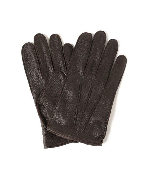 DENTS（デンツ）の「【ビームスの百名品】DENTS / アンライニング ペッカリーレザー グローブ（手袋・メンズ・ブラック/ブラウン/ライトブラウン・7.5inch/8inch/7inch）」の17枚目の写真