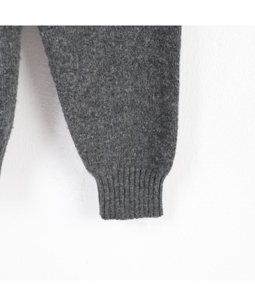 【シンプル】00s J.CREW ハーフジップ ラムウールニットレディースM相当 ブランド古着】ラムウールニットハーフジップセーター（ニット