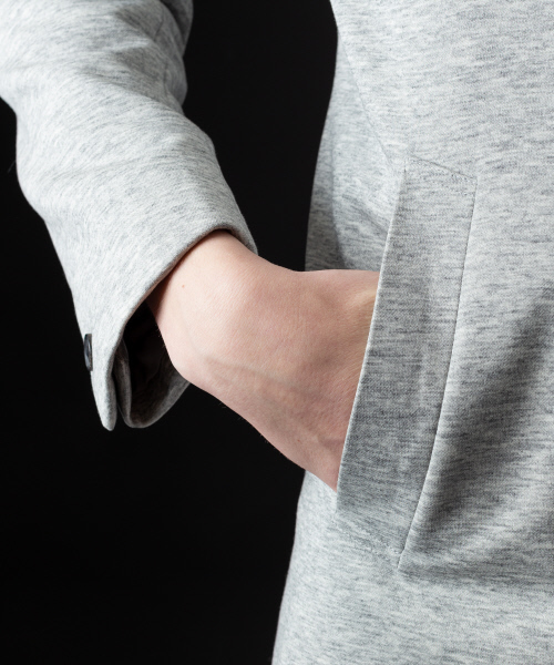 5351 POUR LES HOMMES（ゴーサンゴーイチプールオム）の「ジャージーチェスターコート（チェスターコート・メンズ・ライトグレー/ブラック・46/48/44）」の10枚目の写真