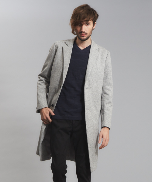 5351 POUR LES HOMMES（ゴーサンゴーイチプールオム）の「ジャージーチェスターコート（チェスターコート・メンズ・ライトグレー/ブラック・46/48/44）」の13枚目の写真