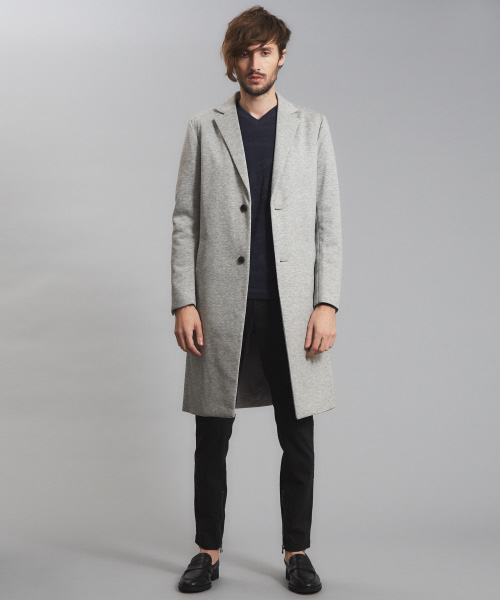 5351 POUR LES HOMMES（ゴーサンゴーイチプールオム）の「ジャージーチェスターコート（チェスターコート・メンズ・ライトグレー/ブラック・46/48/44）」の14枚目の写真