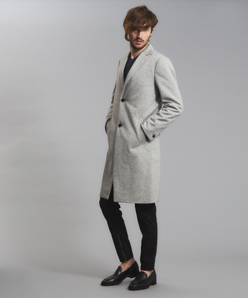 5351 POUR LES HOMMES（ゴーサンゴーイチプールオム）の「ジャージーチェスターコート（チェスターコート・メンズ・ライトグレー/ブラック・46/48/44）」の15枚目の写真