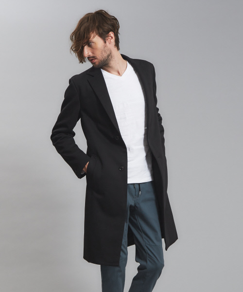 5351 POUR LES HOMMES（ゴーサンゴーイチプールオム）の「ジャージーチェスターコート（チェスターコート・メンズ・ライトグレー/ブラック・46/48/44）」の16枚目の写真