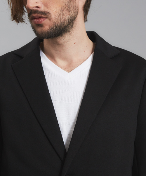 5351 POUR LES HOMMES（ゴーサンゴーイチプールオム）の「ジャージーチェスターコート（チェスターコート・メンズ・ライトグレー/ブラック・46/48/44）」の19枚目の写真