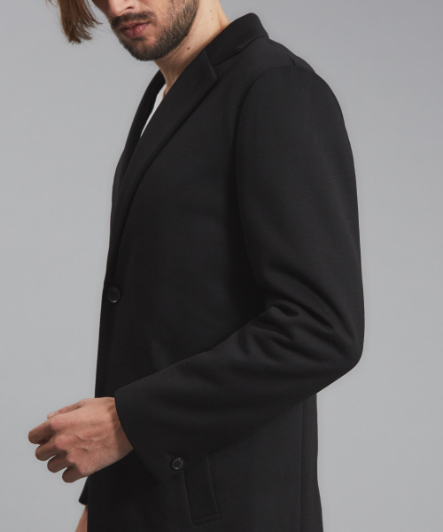 5351 POUR LES HOMMES（ゴーサンゴーイチプールオム）の「ジャージーチェスターコート（チェスターコート・メンズ・ライトグレー/ブラック・46/48/44）」の20枚目の写真