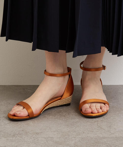 green label relaxing（グリーンレーベルリラクシング）の「◆FFC ジュート ウェッジ サンダル(4cmヒール)（サンダル・レディース・シルバー/ダークグリーン/イエロー/その他1/ブラック/ブラウン・24cm/22cm/24.5cm/23cm/23.5cm/22.5cm/25cm）」の15枚目の写真