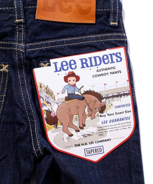 Lee（リー）の「Lee/リー BABY TAPERED ベイビー テーパードパンツ LK6231（デニムパンツ・キッズ・ダークインディゴブルー/インディゴブルー・100/90）」の3枚目の写真