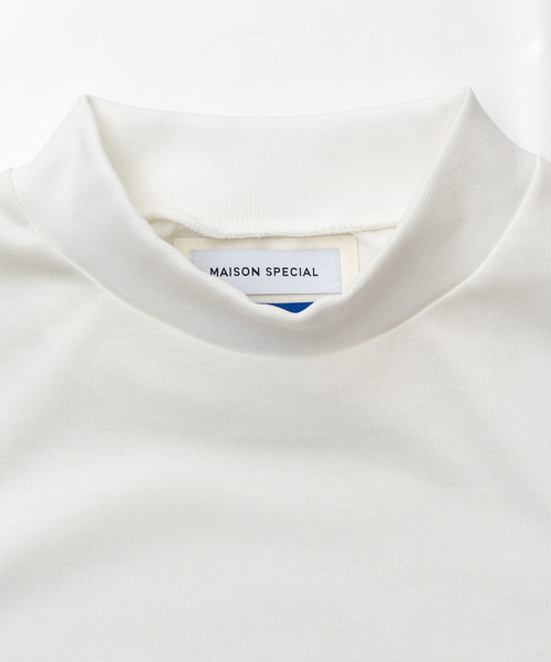 MAISON SPECIAL(メゾンスペシャル)の「“365” テックファブリックモックネックカットソー 【MAISON SPECIAL/メゾンスペシャル】(Tシャツ/カットソー・メンズ・ブラック/オフホワイト/オレンジ・46/48/44)」の5枚目の写真