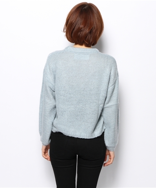 Chico（チコ）の「ケーブルニット（ニット/セーター・レディース・ネイビー/ブルー/ピンクベージュ/ホワイト・FREE）」の13枚目の写真